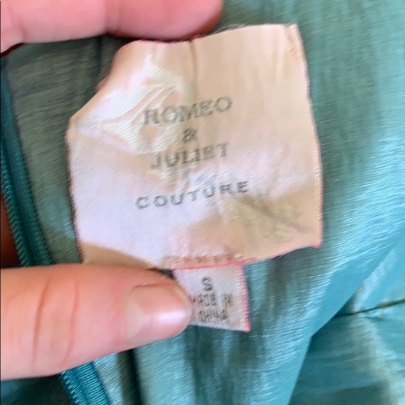 Blue strapless dress - Picture 5 of 6